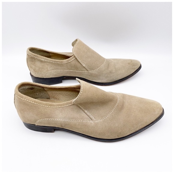 Free People Brady‎ Suede Loafers in Taupe Size 41.5 - Picture 10 of 14